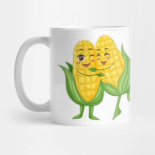 Cute corn couple hugging each other Mug